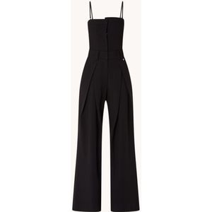 JOSH V Aspen wide fit jumpsuit met steekzakken en plooidetails