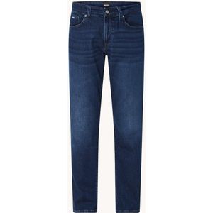 HUGO BOSS Remaine regular fit jeans met donkere wassing