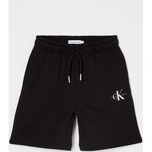 Calvin Klein Straight fit korte joggingbroek met koord