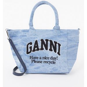 Ganni Small Easy shopper met logoborduring