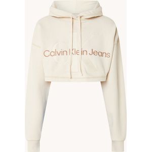 Calvin Klein Hero cropped hoodie met logoborduring