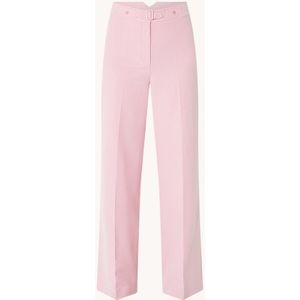 Maje High waist wide fit pantalon met ceintuur