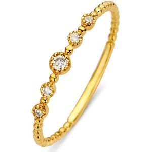 Diamond Point Joy ring van 14 karaat geelgoud met 0.09 ct diamant