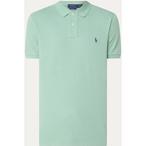 Ralph Lauren Custom slim fit polo van piqué katoen met logoborduring