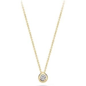 Blush Ketting van 14k geelgoud met zirkonia 3067YZI