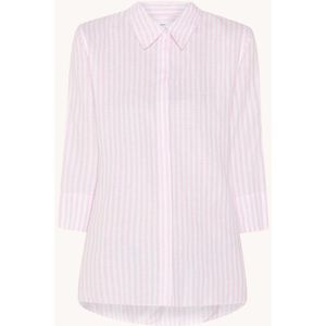 BRAX Vicki blouse in linnenblend met streepprint