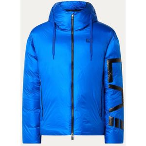 Emporio Armani Puffer jack met logoprint en capuchon