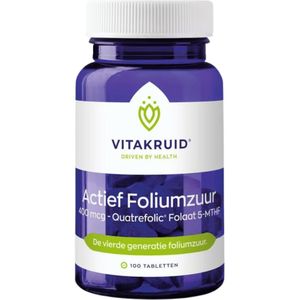 Actief Foliumzuur 400mcg Quatrefolic® Folaat 5-MTHF -90pcs