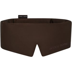 Dore & Rose - Deep Sleep Mask - Donkerbruin - Luxe Zijde