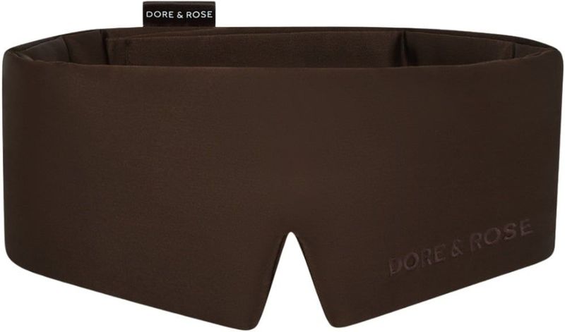 Dore & Rose - Deep Sleep Mask - Donkerbruin - Luxe Zijde