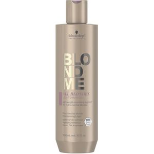 Schwarzkopf BlondMe All Blondes Light Shampoo 300ml - Normale shampoo vrouwen - Voor Alle haartypes