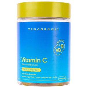 Veganboost - Vitamine C Gummies - Citroensmaak - Ondersteunt Immuunsysteem