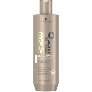 Schwarzkopf BlondMe All Blondes Detox Shampoo 300ml - Normale shampoo vrouwen - Voor Alle haartypes