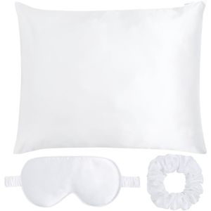 Slaapmasker - Wit - Moerbijzijde - Hypoallergeen