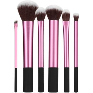 Roze Makeup Brush Set - 6pcs