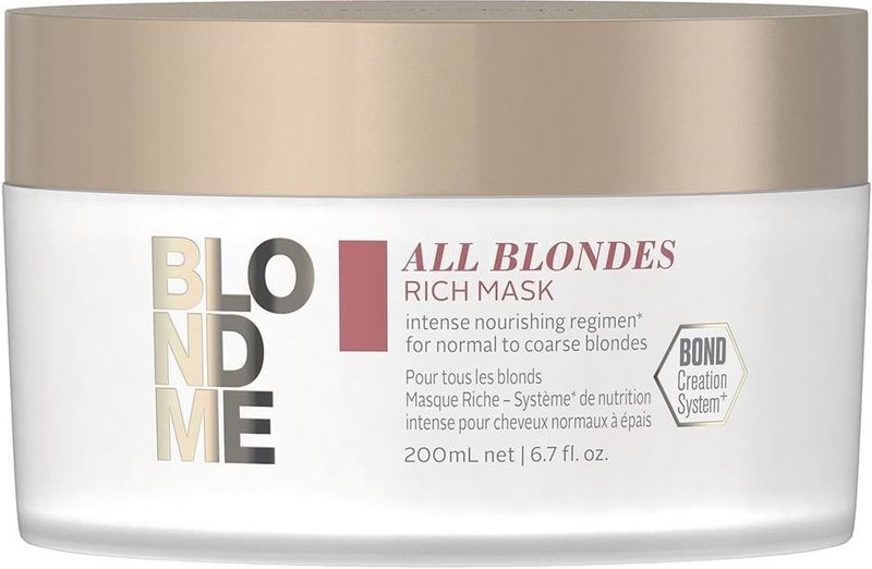 Haarmasker Schwarzkopf All Blondres Rich (200 ml)