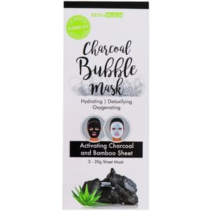 BioMiracle - Charcoal Bubble Mask - Gezichtsmasker - 3pcs