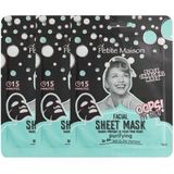 Purifying Black Charcoal Facial Sheet Mask - 3x25ml