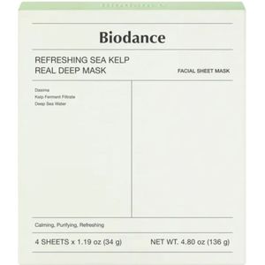 Biodance - Verfrissend Zeewier Real Deep Mask - Gezichtsmasker - 4 Stuks