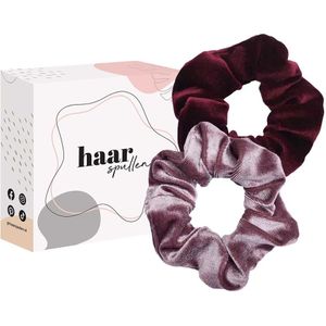 All About Love Scrunchie Duo Set - Roze & Rood