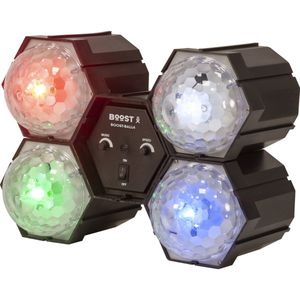 BoosT Lichtsequencer met 4 Astro LED Bollen - Disco verlichting