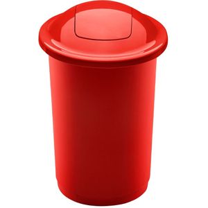 Plafor - Top Prullenbak 50L– Recycling - Rood