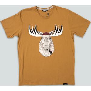 Big Moose T-shirt lichtbruin