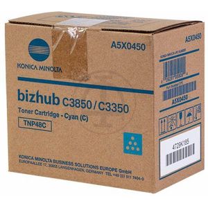 Original A5X0450 KONICA TNP48C Bizhub Toner cyan