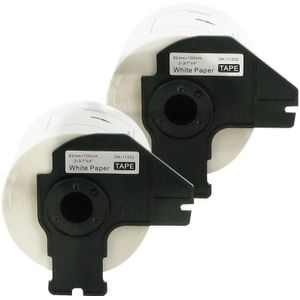 Bubprint 2x Rollen Etiketten kompatibel für Brother DK-11202 #1202 62mm x 100mm