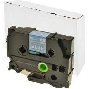 [NB]* Schriftband kompatibel für Brother TZE545 18mm white/blue