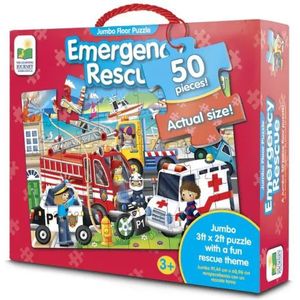 De Leerreis: Jumbo puzzel - Reddingsvoertuigen, 50 stukken
