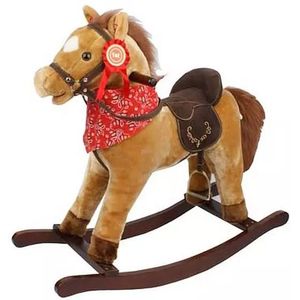 Western hobbelpaard met geluid en zadel