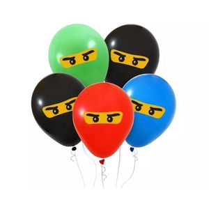 Set van 5 ballonnen met ninja ontwerp