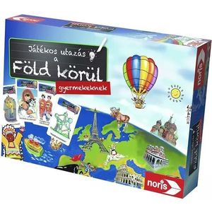 Reis rond de wereld voor kinderen - bordspel in het Hongaars