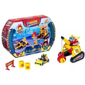 Magic Box - T-Racers - Turbo Crane - Voertuig en Beeldje - 4+ Leeftijdsgroep