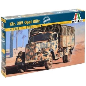 Italeri - Opel Blitz 3tone Kfz.305 - Modelbouwset - Schaal 1:72 - Inclusief Lijm en Verf