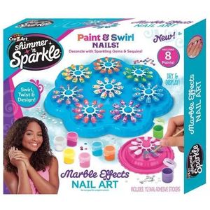 Shimmer and Sparkle: Manicureset - Gemarmerde nagels