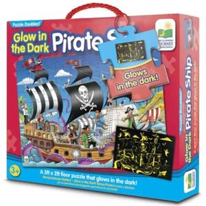 The Learning Journey: Pirateschip puzzel die in het donker gloeit