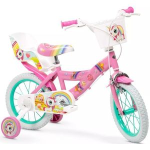 Toimsa - Kinderfiets - Eenhoorn - 14 Inch - Geschikt voor 4-6 Jaar