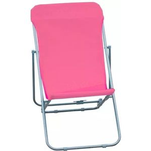 Opvouwbare strandstoel voor kinderen - roze