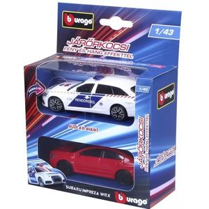Bburago: Politieauto Audi A6 en achtervolging, 1:43