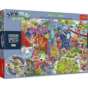 Legpuzzel - 500 Stukken - Spy Guy - Herkenningspunten uit de VS