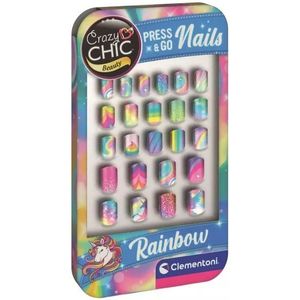 Clementoni: Crazy Chic kunstnagelset - regenboog