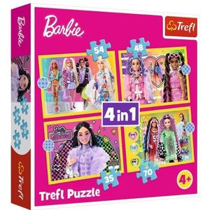 Trefl: Barbie Wereld puzzel 4-in-1 - 35, 48, 54, 70 stukjes