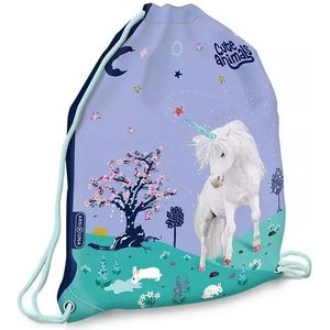 Schattige Dieren: Unicorn patroon gymtas - 32 x 42 cm
