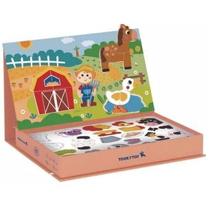 Tooky Toy: Magnetische puzzel in doos - boerderij