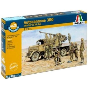 Italeri - Modelbouw Autocannon 3RO - 90/53 Luchtafweergeschut - 1:72