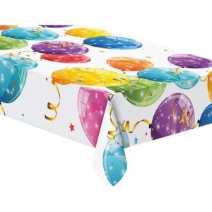 Papieren tafelkleed met glanzende ballonnenpatroon - 120 x 180 cm