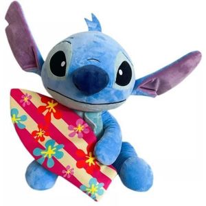 Stitch: Knuffel met surfplank - 50 cm