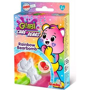 Glibbi - Care Bears - Badbruisbal - Aardbeigeur - Regenboog-effect
